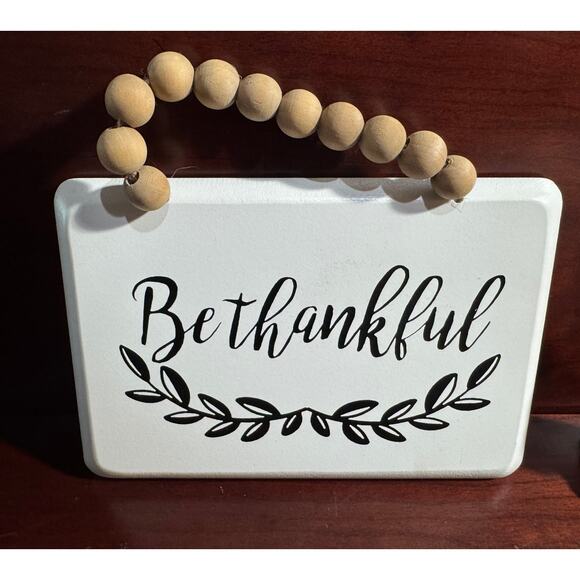 Thanksgiving Bundle Beaded Sign, Lund Lites Pilgrim, Thankful Dish, Give Thanks - Picture 2 of 8